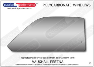VAUXHALL - Firenza - Lexan Polycarbonate left front door window