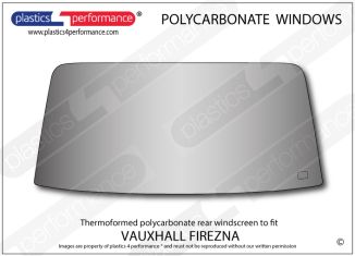 VAUXHALL - Firenza - Lexan Polycarbonate rear screen
