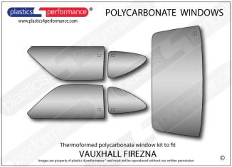 VAUXHALL - Firenza - Lexan Polycarbonate window kit