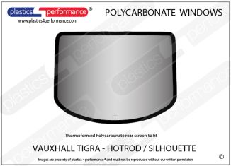 VAUXHALL/ NATIONAL - Tigra Hotrod - Lexan Polycarbonate rear screen