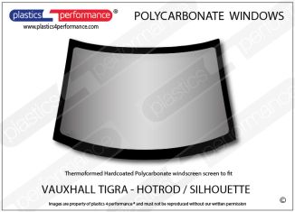 VAUXHALL/ NATIONAL - Tigra Hotrod - Hardcoated Lexan Polycarbonate front windscreen