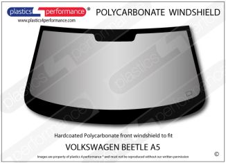 VOLKSWAGEN - Beetle A5 - Hardcoated Lexan Polycarbonate front windscreen