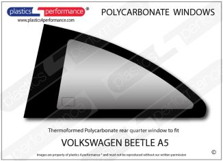 VOLKSWAGEN - Beetle A5 - Lexan Polycarbonate left rear quarter window