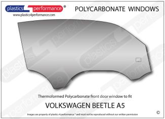 VOLKSWAGEN - Beetle A5 - Lexan Polycarbonate right front door window