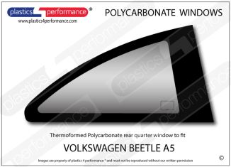 VOLKSWAGEN - Beetle A5 - Lexan Polycarbonate right rear quarter window
