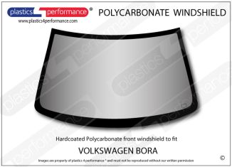 VOLKSWAGEN - Bora/ Jetta Mk4 - Hardcoated Lexan Polycarbonate front windscreen