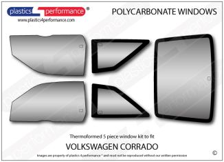 VOLKSWAGEN - Corrado - Lexan Polycarbonate window kit