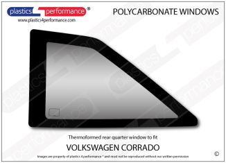 VOLKSWAGEN - Corrado - Lexan Polycarbonate left rear quarter window