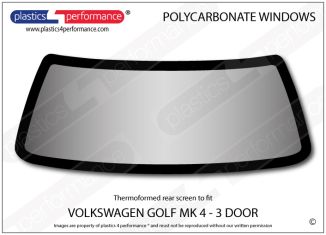 VOLKSWAGEN - Golf Mk4 - Lexan Polycarbonate rear screen