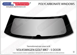 VOLKSWAGEN - Golf Mk7 5dr - Lexan Polycarbonate rear screen