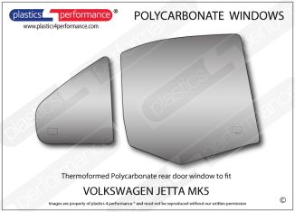 VOLKSWAGEN Jetta Mk5 - Lexan Polycarbonate right rear door window
