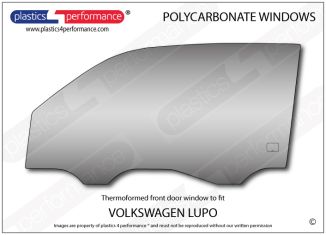 VOLKSWAGEN - Lupo - Lexan Polycarbonate left front door window