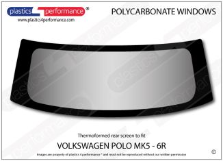 VOLKSWAGEN - Polo MK5 (6R) - Lexan Polycarbonate rear screen