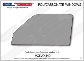 VOLVO - 340 - Lexan Polycarbonate left front door window
