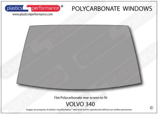 VOLVO - 340 - Lexan Polycarbonate rear screen