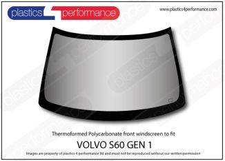 VOLVO - S60 1st Gen - Hardcoated Lexan Polycarbonate front windscreen