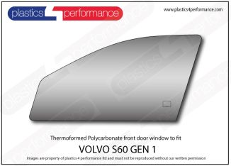 VOLVO - S60 - (2000 - 2009) - Lexan Polycarbonate left front door window