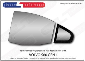 VOLVO - S60 1st Gen - Lexan Polycarbonate left rear door window