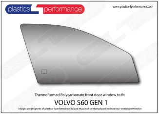 VOLVO - S60 - (2000 - 2009) - Lexan Polycarbonate right front door window