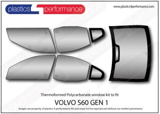 VOLVO - S60 - (2000 - 2009) - Lexan Polycarbonate window kit