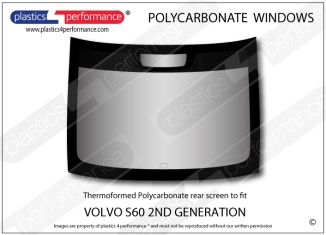 VOLVO - S60 2nd Gen - Lexan Polycarbonate rear screen
