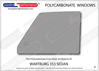 WARTBURG 353 Sedan - Lexan Polycarbonate left front door window